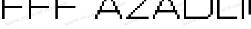 FFF AZADLIQ Black字体转换